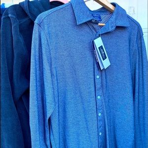 NEW W TAGS CHARLES RIVER SOFT DENIM OXFORD SHIRT